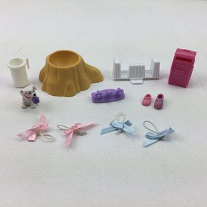 Fisher Price Playhouse Toys Assorted Pet Dollhouse Pretend Play Dog Faucet Bows